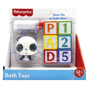 Set de jucării pentru baie Litere, cifre si jucărie Panda, Fisher Price