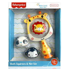 Set de jucării pentru baie Girafa cu plasă, Fisher Price