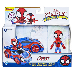 Figurină Marvel Spidey cu transport, Hasbro