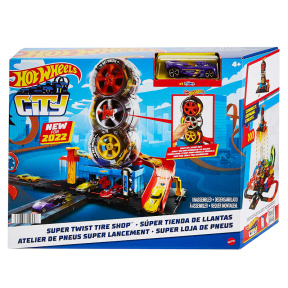 Игровой набор Трюки в шиномонтажной мастерской Hot Wheels