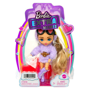 Păpușa Barbie Extra Minis în ținută mov