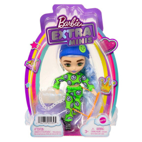 Păpușa Barbie Extra Minis în costum verde cu imprimeu