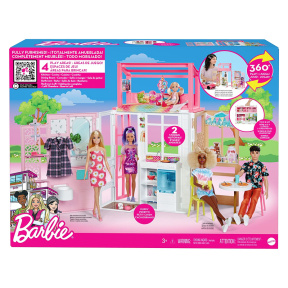 Casă pentru păpuși compactă Barbie
