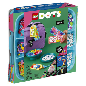 Constructor LEGO DOTS Un set mare de etichete pentru genți: inscripții