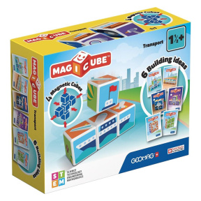 Set construcţie magnetic Magicube Transport