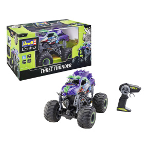 Mașină cu telecomandă Dino Monster Truck Three Thunder, Revell