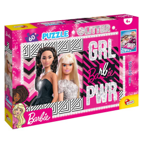 Puzzle Barbie (cu paiete) - Echipa de fete, 60 de elemente