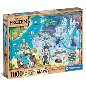 Disney maps Frozen, 1000 elemente, Clementoni