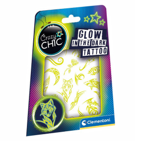 Set pentru tatuaje luminiscente Crazy Chic Clementoni