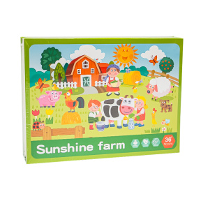 Tablă magnetică din lemn "Ferma"