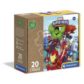 Puzzle 2in1 Marvel Super Hero Clementoni