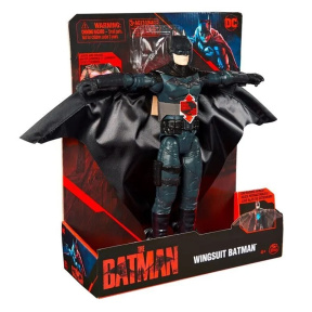 Figurină Wingsuit Batman 30 cm, negru-roșu