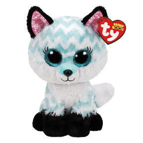 Мягкая игрушка Beanie Boos- Лис аква шеврон Atlas