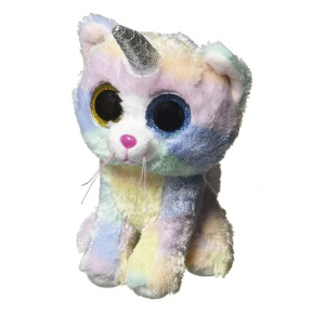 Jucărie moale Beanie Boos- Pisicuța cu corn Heather