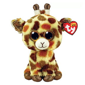 Jucărie moale Beanie Boos- Girafa cu pete maro Stilts