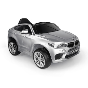 Mașină electrică BMW, argintie