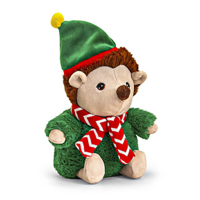 Мягкая игрушка Keeleco Ежик в рождеств.наряде, 20 см (в ассортименте 2)