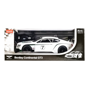 Mașină cu telecomandă Bentley GT3 Performance, RASTAR albă