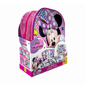 Set de creație MINNIE, Rucsac de colorare + desen