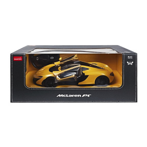 Mașină cu telecomandă MclarenP1 GTR, RASTAR, galbenă