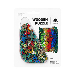 Мини Пазл 40 "Лев"