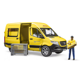 Mașină de livrare DHL MB Sprinter 1:16 cu șofer