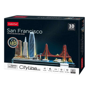 San Francisco Cityline 3D Пазл, Led