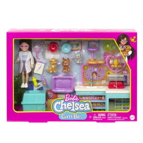 Set de joacă Barbie Chelsea Clinica Veterinară