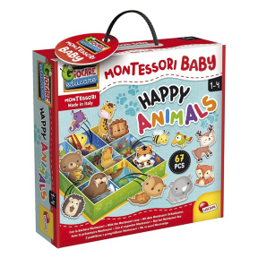 Set educativ MONTESSORI BABY BOX Happy Animals