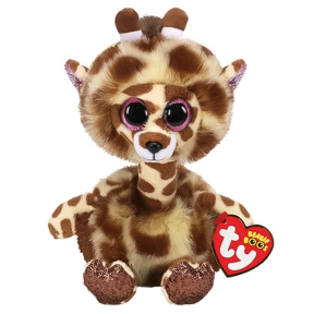 Jucărie moale Beanie Boos Girafa cu gât lung Gertie