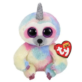 Мягкая игрушка Beanie Boos Ленивец с рогом Cooper