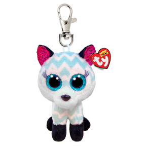 Мягкая игрушка-брелок Beanie Boos Аква шеврон Лис Atlas