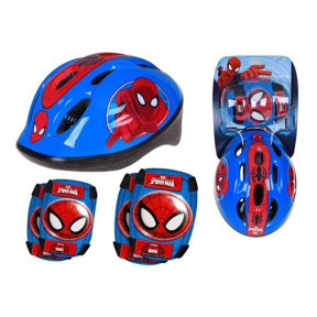 Set Spider-Man (cască + coatiere și genunchiere)