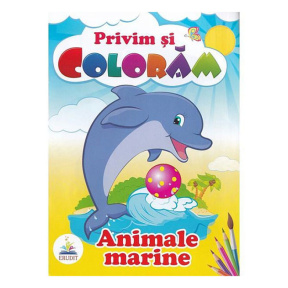 Privim și colorăm. Animale marine