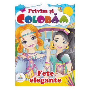 Privim și colorăm. Fete elegante