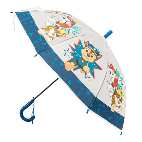 Umbrelă pentru copii transparentă, Paw Patrol albastră
