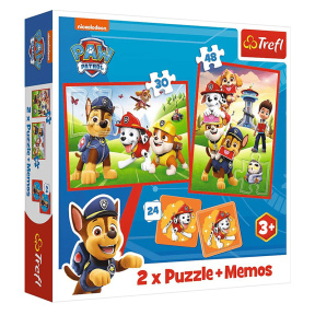 PAW Patrol team in action, "2in1 + memos"