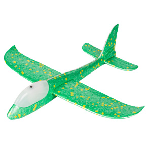 Avion planor (line LED), verde