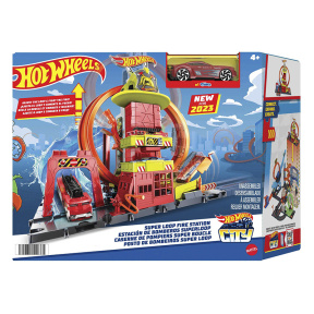 Set de joacă "Super Loop Fire Station", Hot Wheels