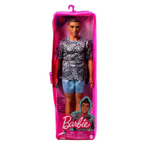 Păpușă Barbie Fashionistas Ken cu părul prins coc