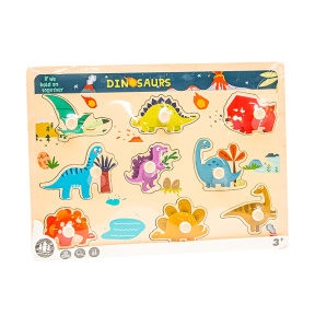 Puzzle de lemn "Dinosauri"