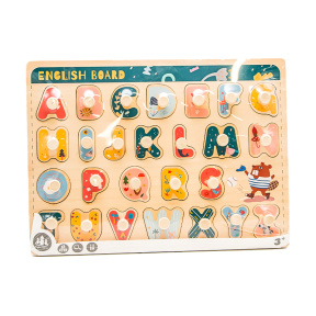 Puzzle de lemn "Alfabet"