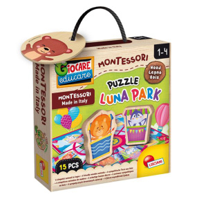 Set educațional MONTESSORI puzzle Luna Park 15 piese