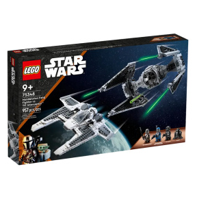 Constructor LEGO Star Wars TM Mandalorian luptător cu colți împotriva interceptorului