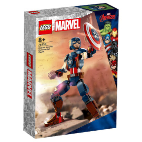 Constructor LEGO Marvel Căpitanul America: figurină modulară