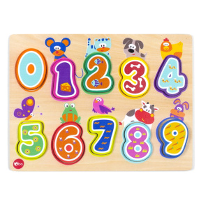 Jucărie puzzle Numere si animale