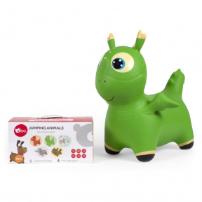 Jucărie săritoare Dinosaur verde