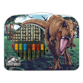 Набор для рисования в чемодане Jurassic World, 34 предмета