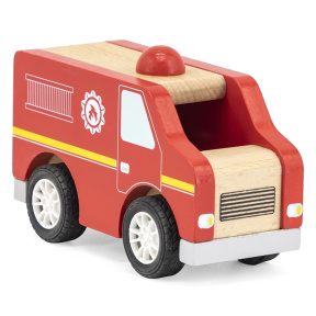Mașinuță de lemn "Pompieri"