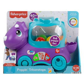 Jucărie cu roți "Triceratops vesel"